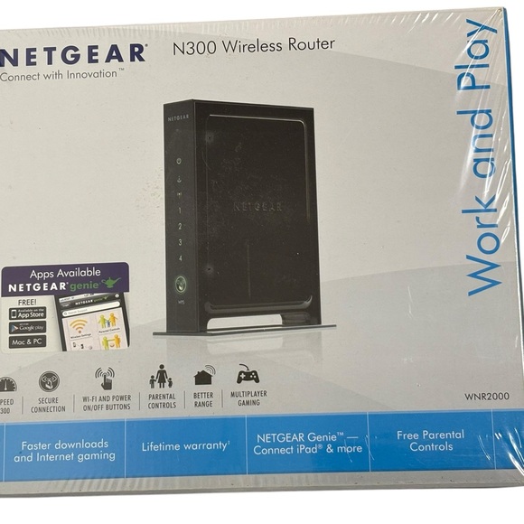 NETGEAR N300 Wireless Router - Black - Picture 1 of 4